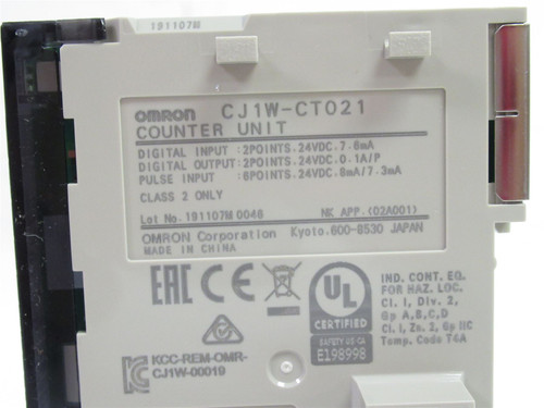 Omron CJ1W-CT021; Counter; High Speed; 24VDC
