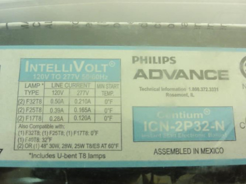 Philips ICN-2P32-N; Ballast; 120/277V