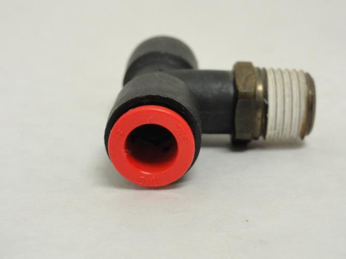 SMC KQT09-35S; Lot-2; Male Branch Tee; 5/16" Tube x 1/4 MNPT