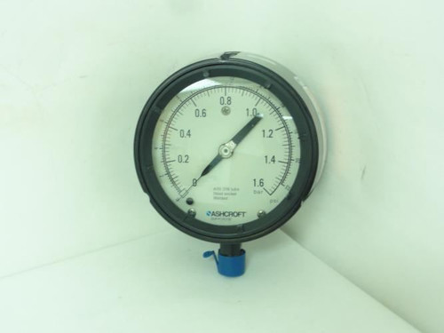 Ashcroft E266127; Pressure Gauge; 0-1.6bar; 1/2"NPT