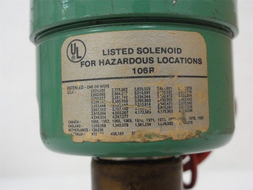 Asco MDL-UNKN; Solenoid Valve; 3/4" NPT