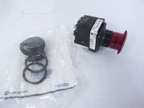 Allen-Bradley 800H-FRXTP16RD4; Pushbutton Switch 30.5mm120V