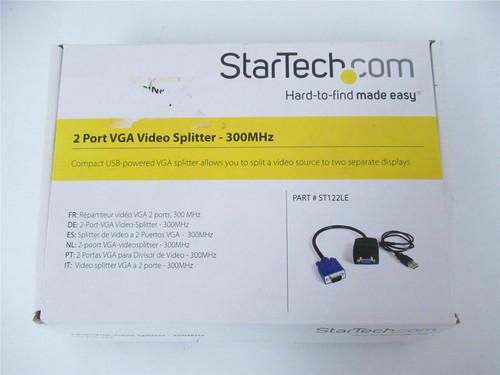 StarTech ST122LE; Video Splitter 2 Port 300Mhz