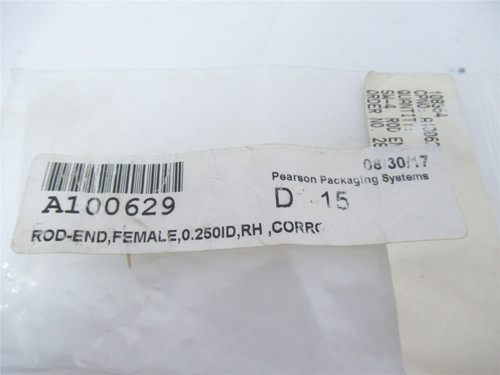 Aurora A100629; Rod End Bearing Female .25"ID Right Hand