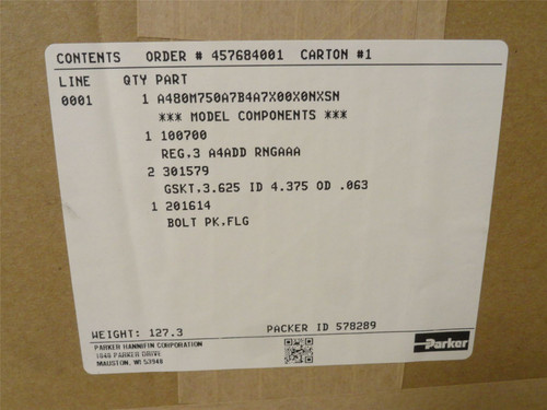 Parker 3-A4ADD-RNGAAA; Regulator A4ADD 3" DN80