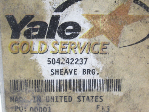 Yale 504242237; Ball Bearing 207F 35mmID x 72mmOD x 17mm Wide