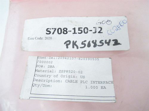 Cryovac ZSP852002; Cable PLC Interface