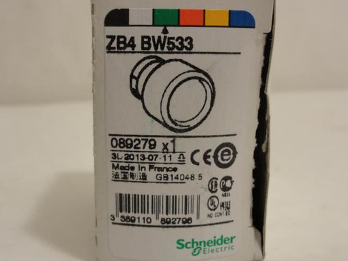 Schneider ZB4BW533; Pushbutton Operator; Green; LED