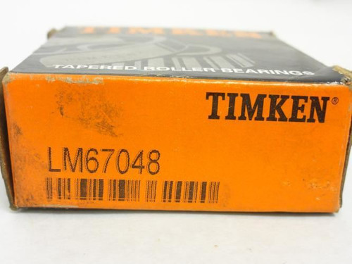 Timken LM67048 1-1/4; Tapered Roller Bearing Cone 1-1/4"ID