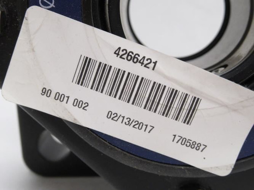 Marel 4266421; Flange Bearing; 1-1/2"ID; 4-Bolt; Plastic Body