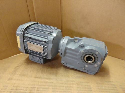 SEW KA37DRE90M4/TF; AC Gearmotor; 9:1 Ratio; 1.1kW; 380-420V