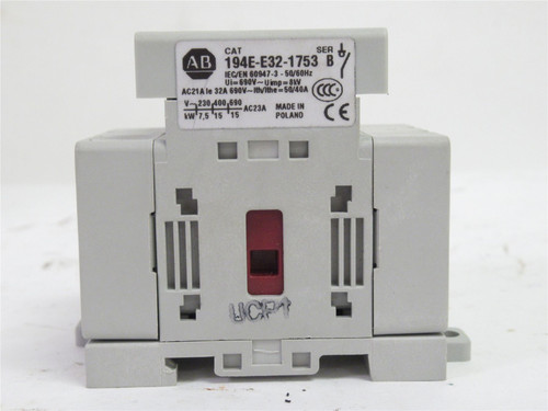 Allen-Bradley 194E-E32-1753; IEC Load Switch;32A;600VAC