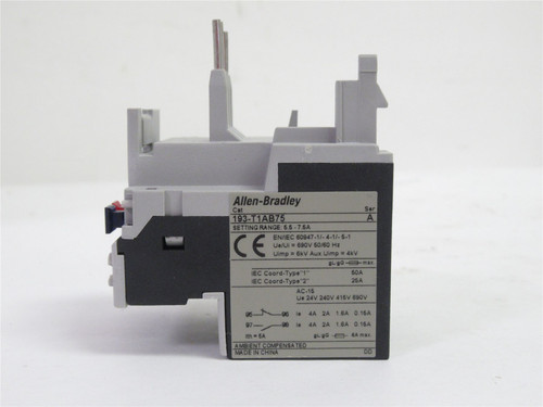 Allen-Bradley 193-T1AB75; Overload Relay; 5.5-7.5A; 690VAC