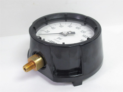 Metek 1980L; Pressure Gauge; 200PSI;1/4" ANPT LM; 4-1/2" Dial