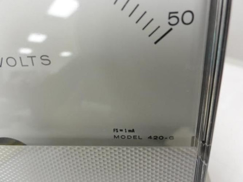 Triplett 420-G; Meter 0-50 DCKV Panel Mount