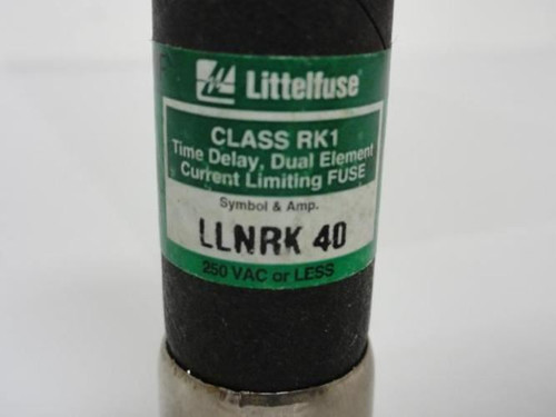 Littelfuse LLNRK 40; Fuse; Class RK1; 40A; Time Delay