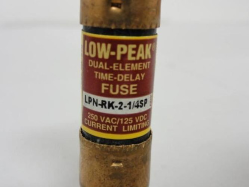 Bussmann LPN-RK-2-1/4SP; Fuse; 2-1/4AMP; 250VAC