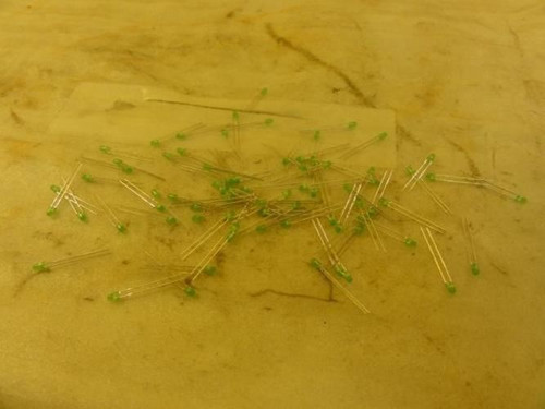 Lumex 67-1070-ND; LOT-73 3mm LED Short Lens Green