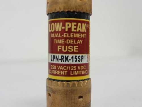 Bussmann LPN-RK-15SP; Fuse; 15A; 250VAC; Dual Element