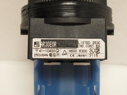 Fuji Electric AR30E0R; Pushbutton Switch; 6A; 250V; 1-NO