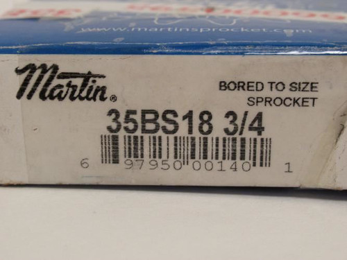 Martin 35BS18-3/4; Sprocket # 35; 18Teeth; 3/4"ID