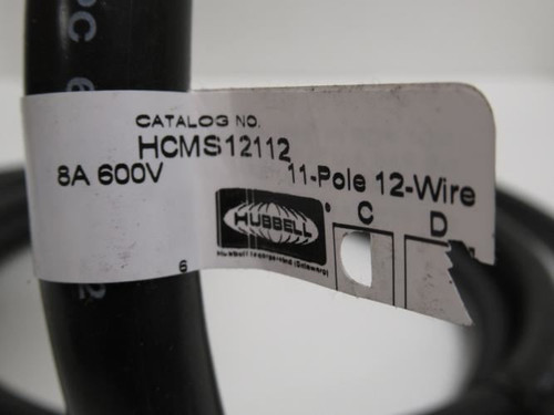 Hubbell HCMS12112; Mini-Quick Control Connector; 12' Long