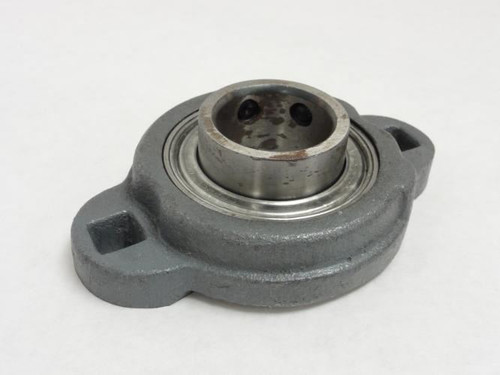 Peer UCFT206 -19; 2-Bolt Flange Bearing; 1-3/16"ID Set Screw