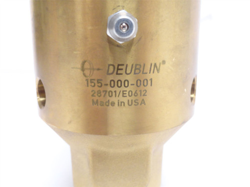 Deublin 155-000-001; Right Hand Rotary Union; 1/2NPT Deublin 155-000-001; Right Hand Rotary Union; 1/2NPT