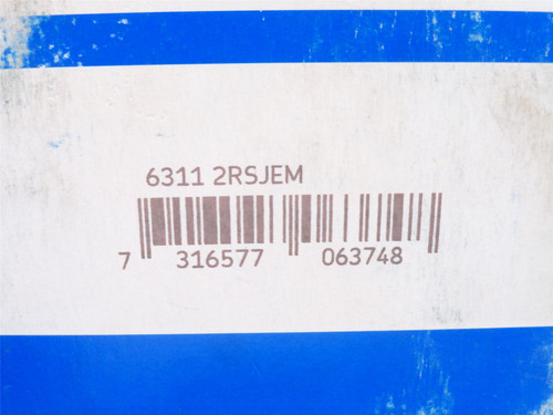 SKF 6311-2RSJEM; Ball Bearing; 55mmID x 120mmOD x 29mm Width