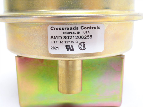 Crossroads Controls 8021206255; Air Switch; 0.17-12" W.C.