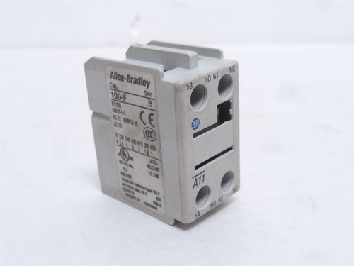 Allen-Bradley 100-FA11; Auxiliary Contact Block; 1-NO/1-NC