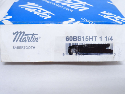 Martin 60BS15HT-1-1/4; Hardened Sprocket # 60; 15 Teeth; 1"ID