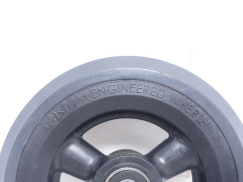 CEW 431400; Rubber Wheel; 4-7/8"OD x 5/16"ID x 7/8" Tread