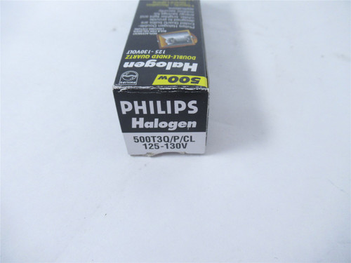 Phillips 500T3Q/P/CL; Lot-2 Halogen 500w 125-130VDouble Ended