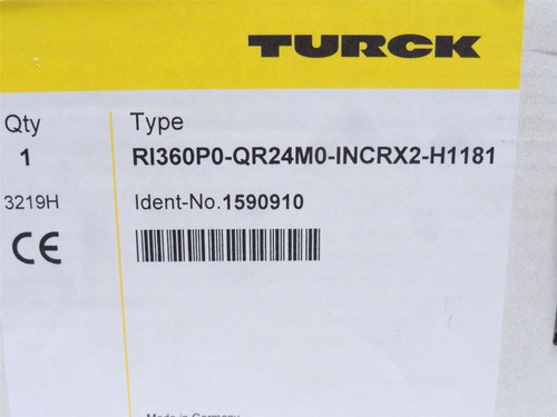 Turck RI360P0-QR24M0-INCRX2-H1181; Encoder 1590910; 10-30VDC