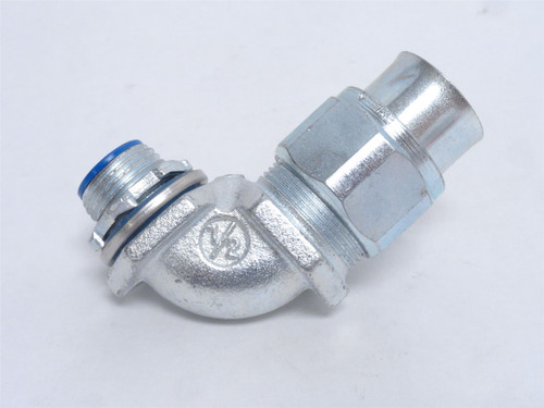 T and B 3741; Liquidtight Connector Elbow; 90Deg; Size: 1/2"
