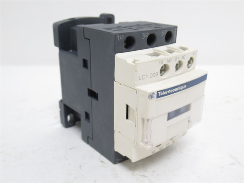 Telemecanique LC1D09G7; Contactor; 9A; 3P; 600V; Coil: 120VAC
