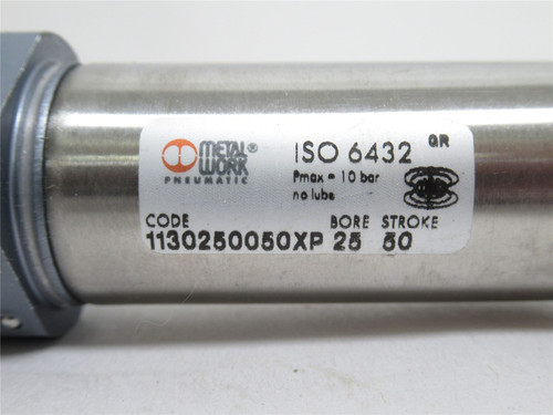 Metal Work 1130250050XP; Air Cylinder; 25mmID x 50mm Stroke
