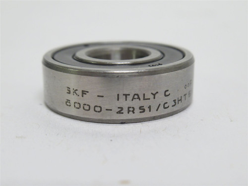 SKF 6000-2RS1/C3; Ball Bearing 10mmID x 26mmOD x 8mm Wide