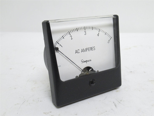 Simpson 1357; Analog Panel Meter 1T863; Range: 0-5 AC A