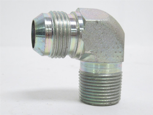 Eaton 2024-12-12S; Steel Elbow Adaptor 90Deg; 3/4NPT x 3/4JIC