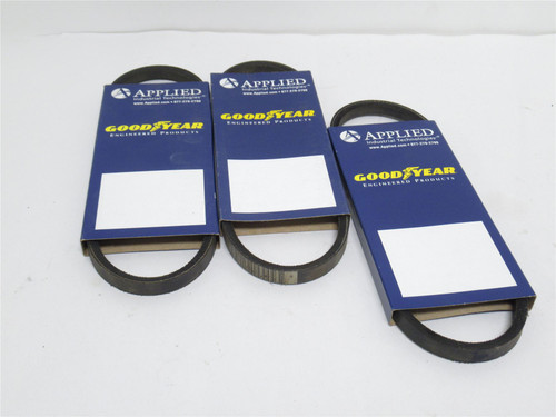 Goodyear FHP 3L210; Lot-3 V-Belts; 21" Long x 3/8" Wide