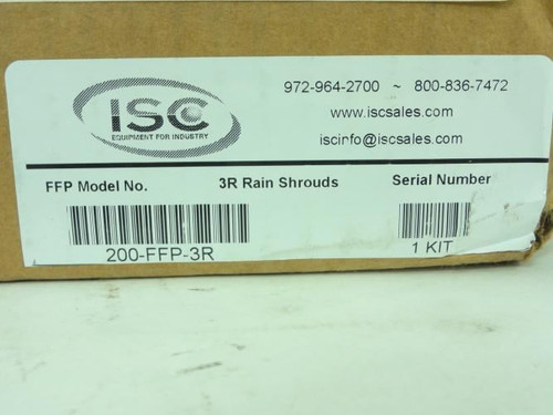 ISC 200-FFP-3R; Set Rain Shroud 3R W/ Gasket