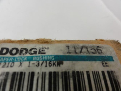 Dodge 117156; Taper-Lock Bushing; 1210 x 1-3/16ID