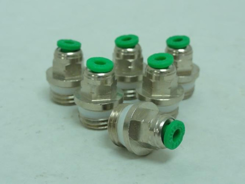 Numatics INW103-108-021; Lot-6 Straight Connector 1/8" x 1/4 NPT
