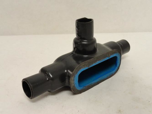 T&B T17-B-1; Ocal-Blue Conduit Tee; Size: 1/2" NO cover