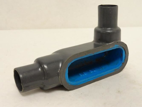 T&B LR27-B-1; Ocal-Blue Conduit; 90Deg; Size: 3/4" NO Cover