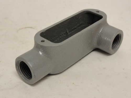Killark OLL-1M; Duraloy Conduit Box; 1/2"; Cast Iron; LL-Style