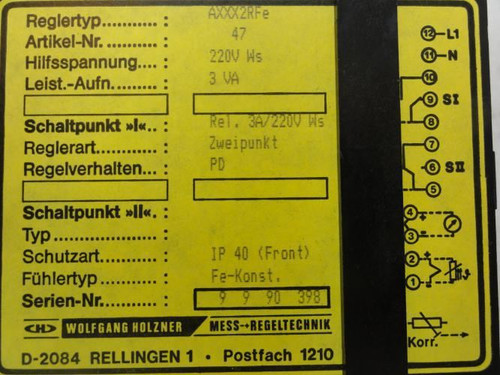 Unitherm AXXX2RFE; Temp. Controller; 220V; 3A