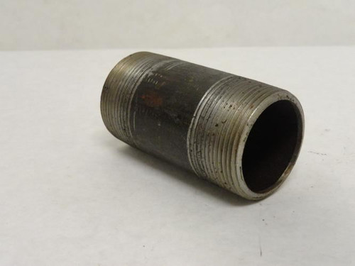 Industry-Std 11X147; Sch-40 Steel Pipe Nipple 1-1/2MNPT x 3.5"L